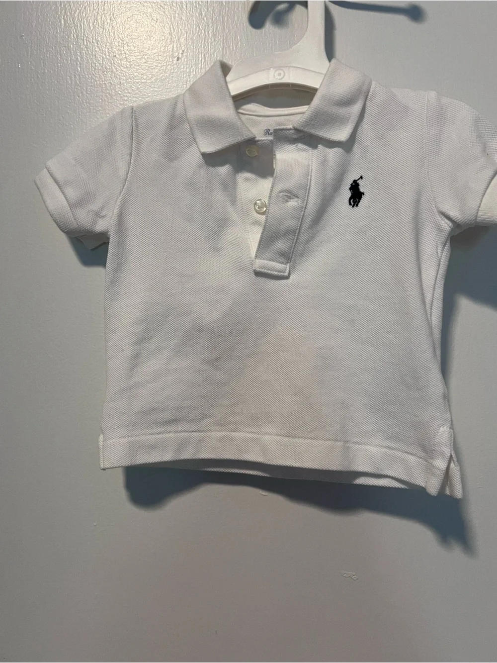Ralph Lauren White Polo with Black Pony Logo - Kids
